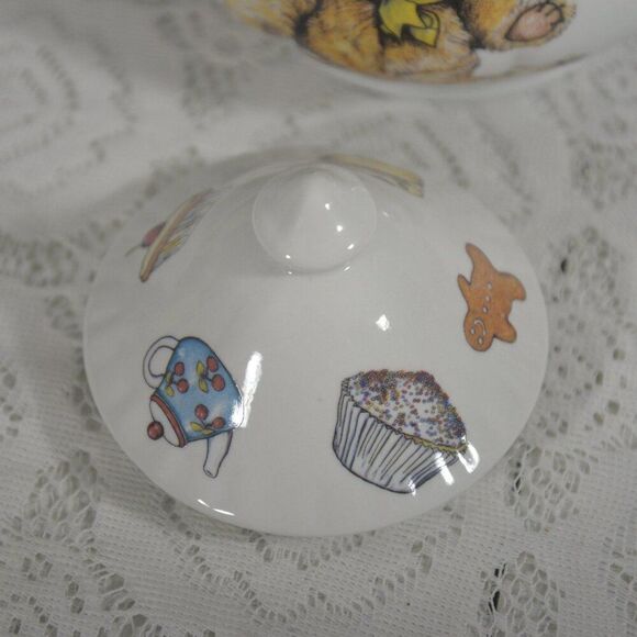 Kent 1887 Pottery England Teddy Bear Ceramic Teapot Adorable Collectible - Picture 4 of 4